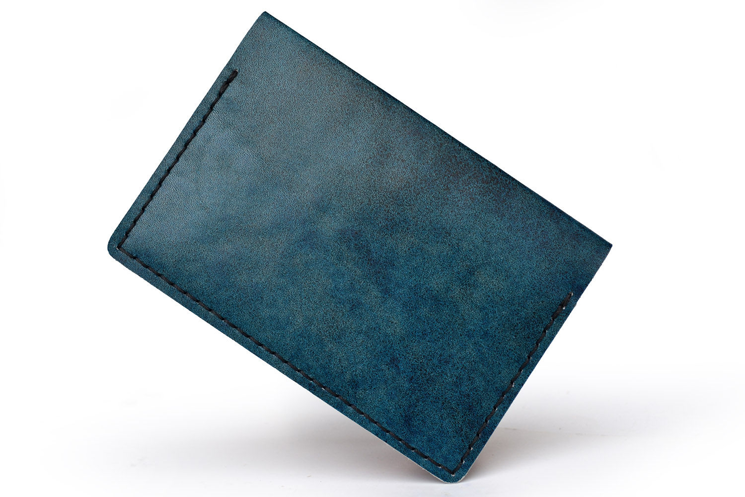 Обложка для паспорта, натуральная кожа, синий гранит [UG8032]