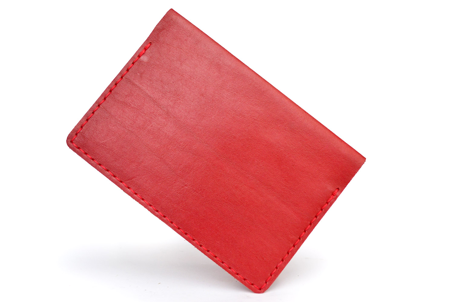 Обложка для паспорта, красная натуральная кожа [UG8031]