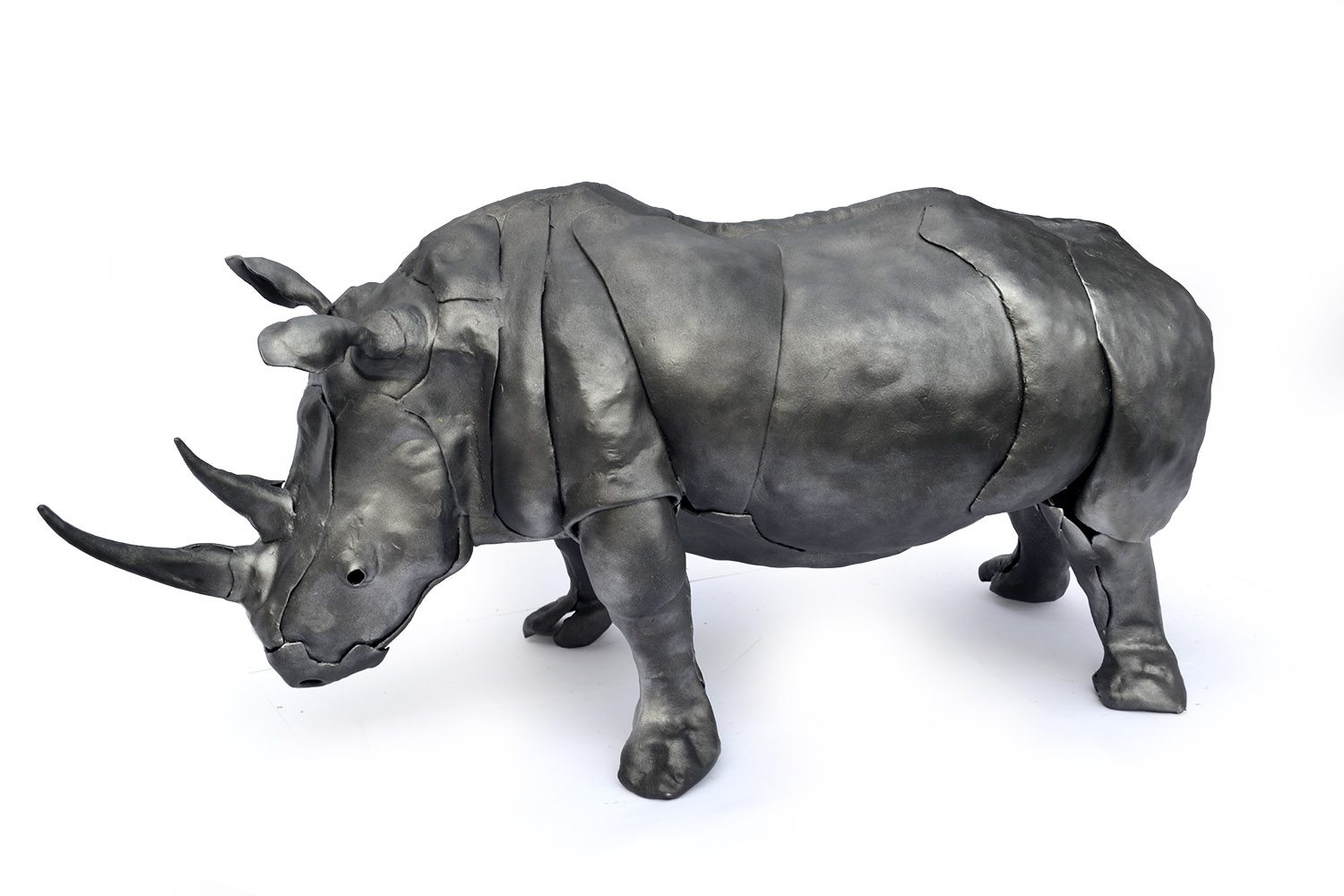 Носорог, кованая скульптура [KOS951]