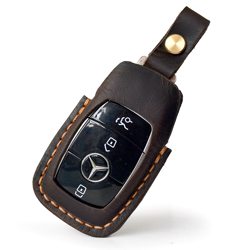 Чехол для смарт ключа Mercedes Benz 2018, коричвый [UGME230]
