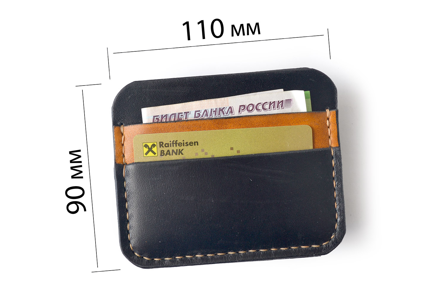 Кожаный кошелек FPE черный от useGear